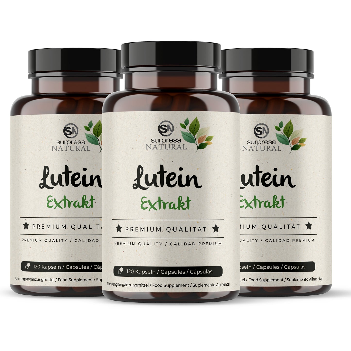 Lutein 3er Sparpack – 3 Dosen Mengenrabatt, vegan