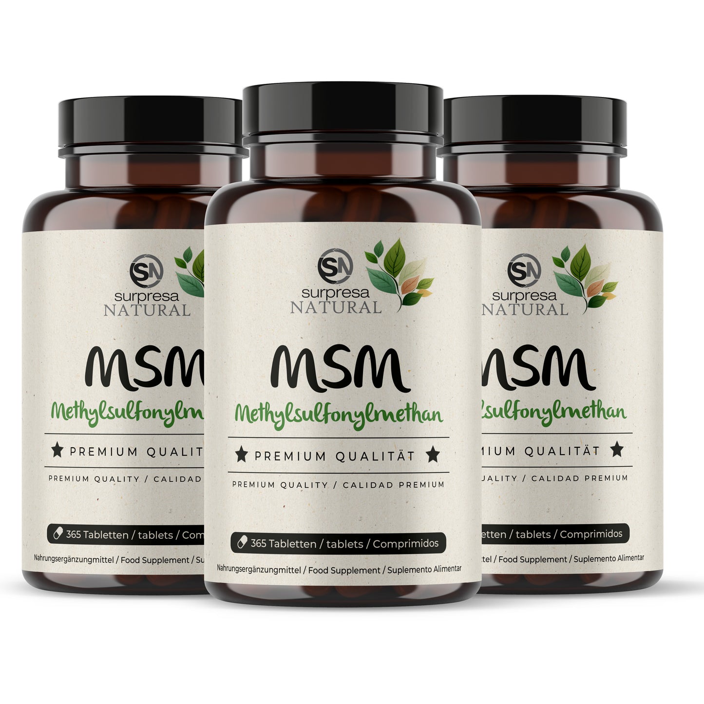 MSM 3er Sparpack – 3 Dosen Mengenrabatt, vegan
