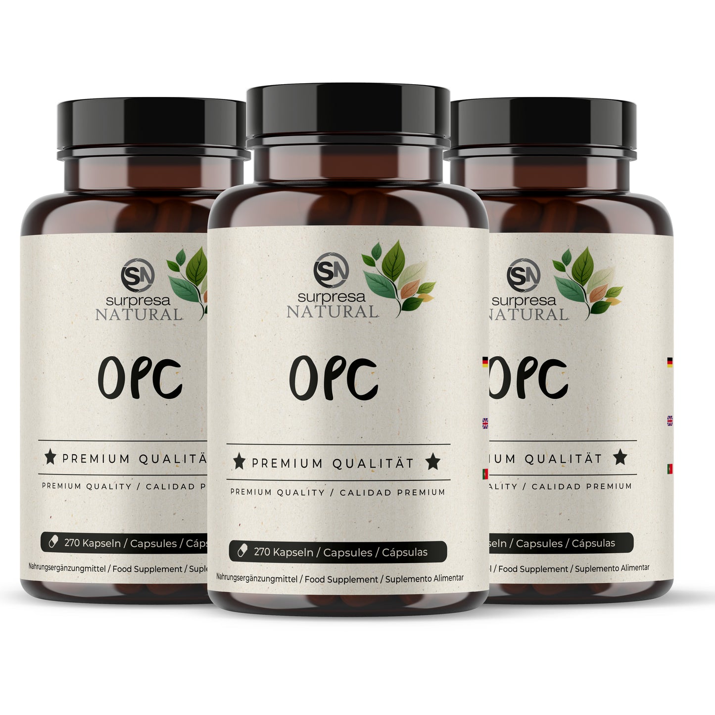 OPC Traubenkernextrakt 3er Sparpack – 3 Dosen Mengenrabatt