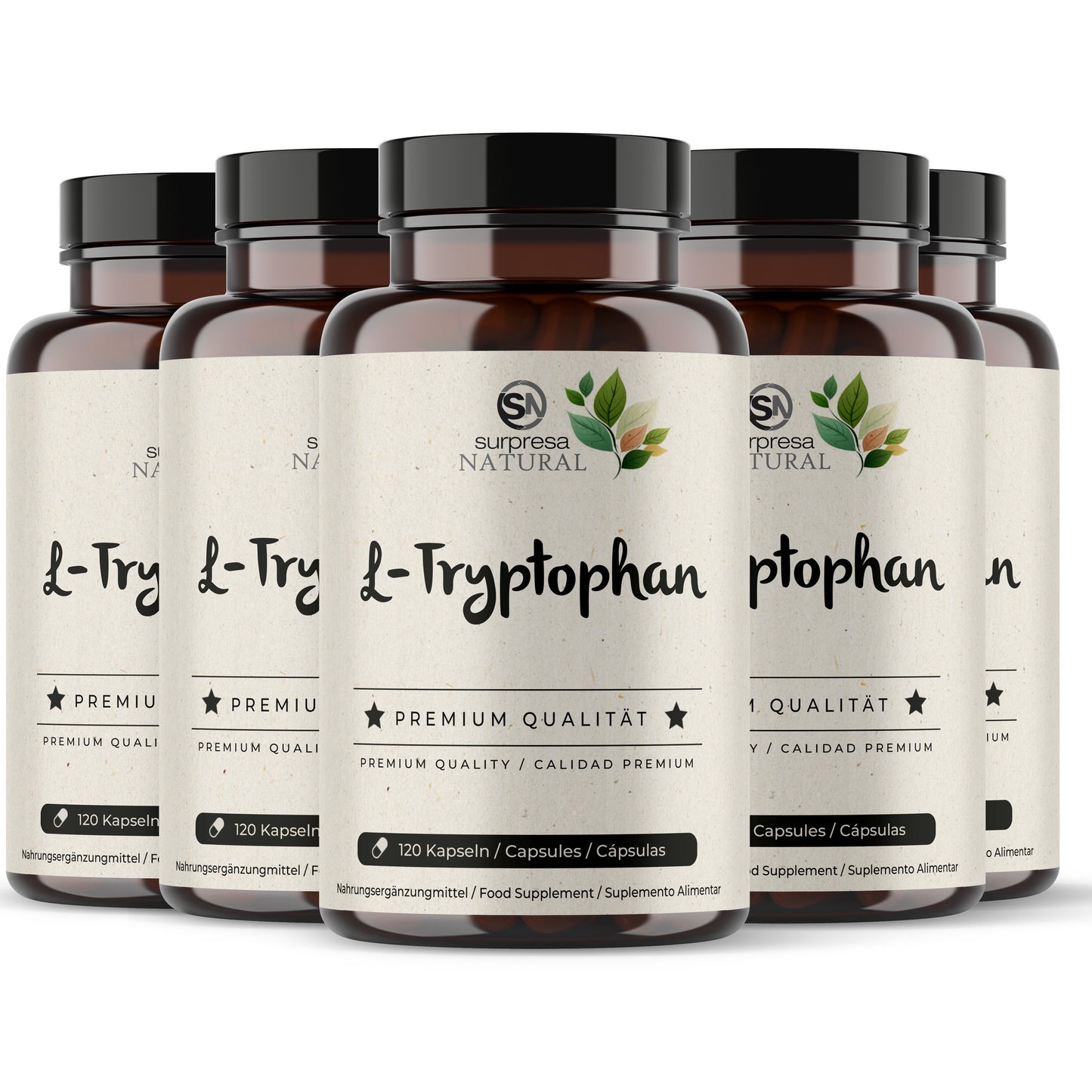 L-Tryptophan 5er Sparpack – Made in Germany, vegan