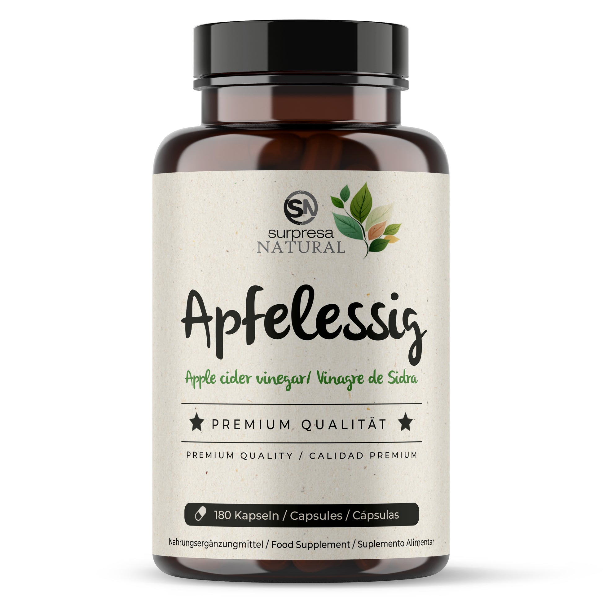 Apfelessig Kapseln Dose – 1000mg ohne Säuregeschmack