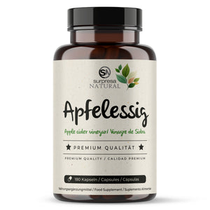 Apfelessig Kapseln Dose – 1000mg ohne Säuregeschmack