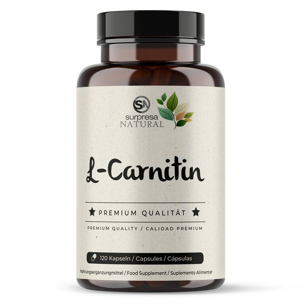 natural elements l carnitin L-Carnitin Kapseln 1000 mg – Aminosäure für Sportler, vegan – Surpresa  Natural Deutschland