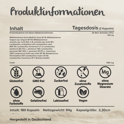Probio Plus Facts – Milchsäurebakterien, vegan