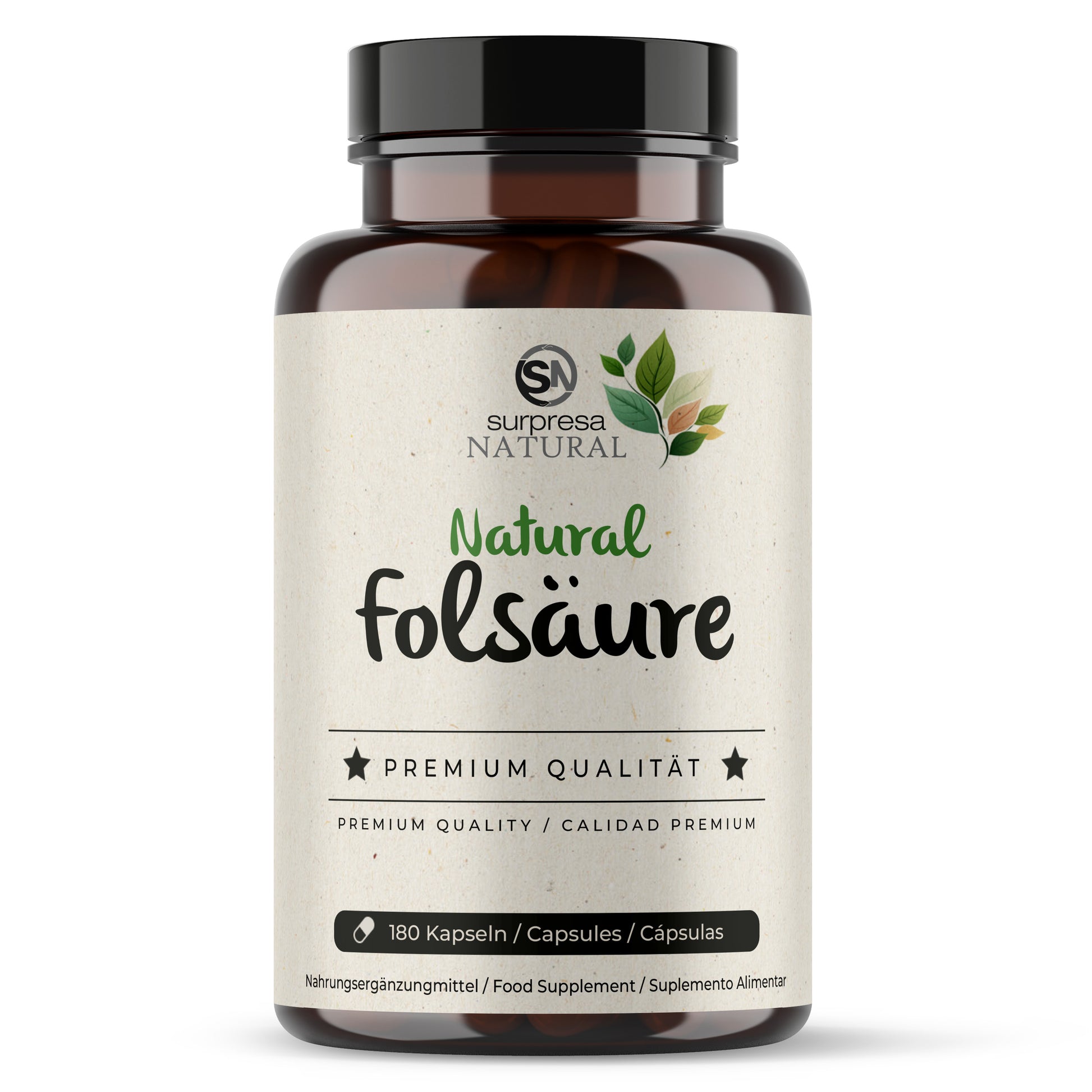 Folsäure Natürlich Kapseln Dose – Vitamin B9 für die Schwangerschaft