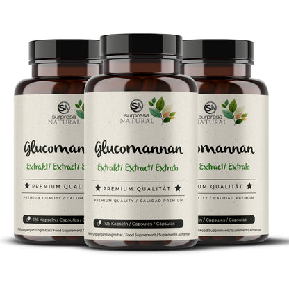 Glucomannan 3er Sparpack – 3 Dosen Mengenrabatt