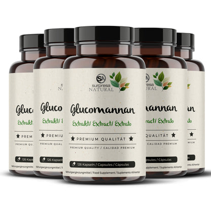 Glucomannan 5er Sparpack – Made in Germany