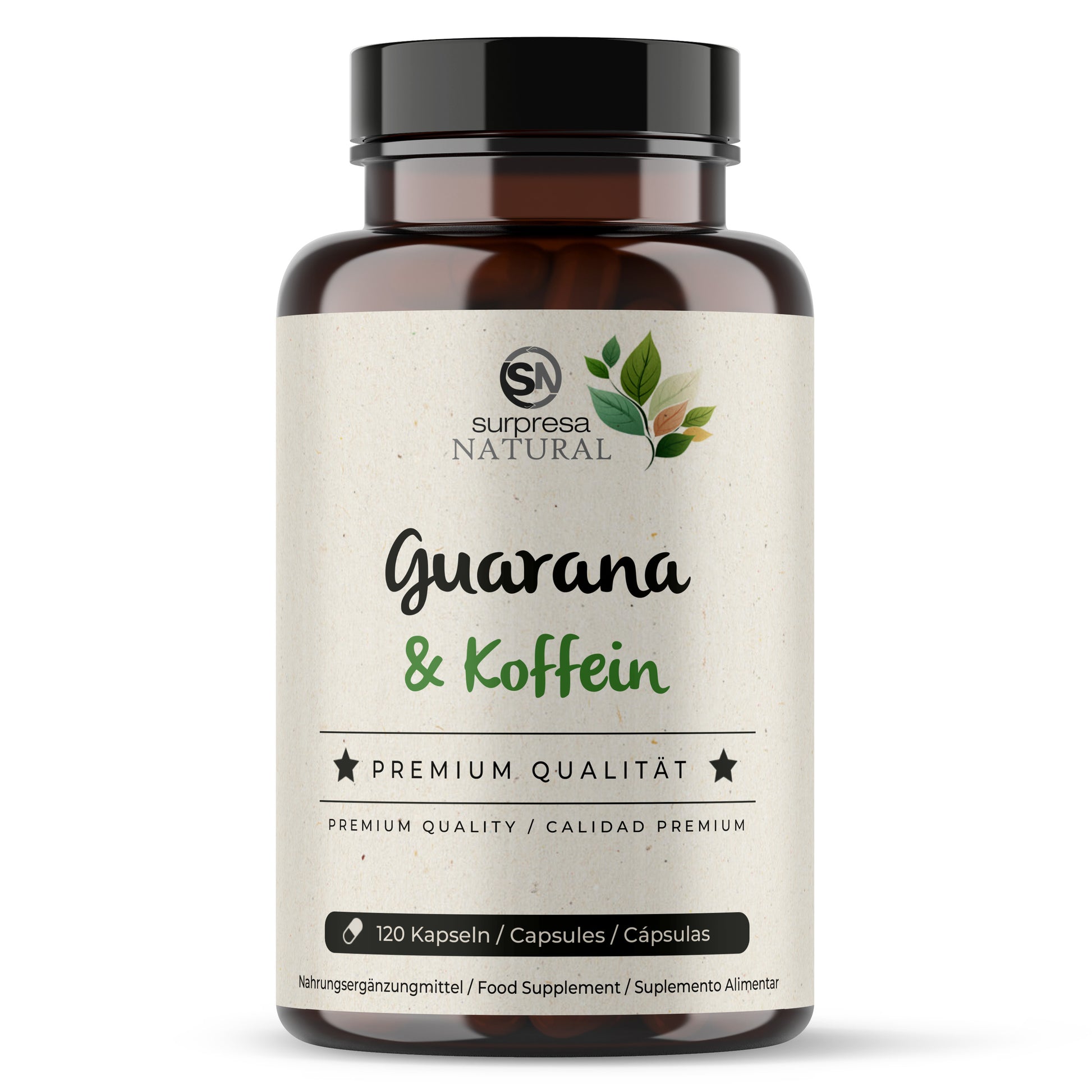 Guarana Kapseln Dose – 200mg natürliches Koffein