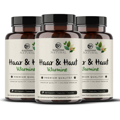 Haut Haar 3er Sparpack – 3 Dosen Mengenrabatt, vegan