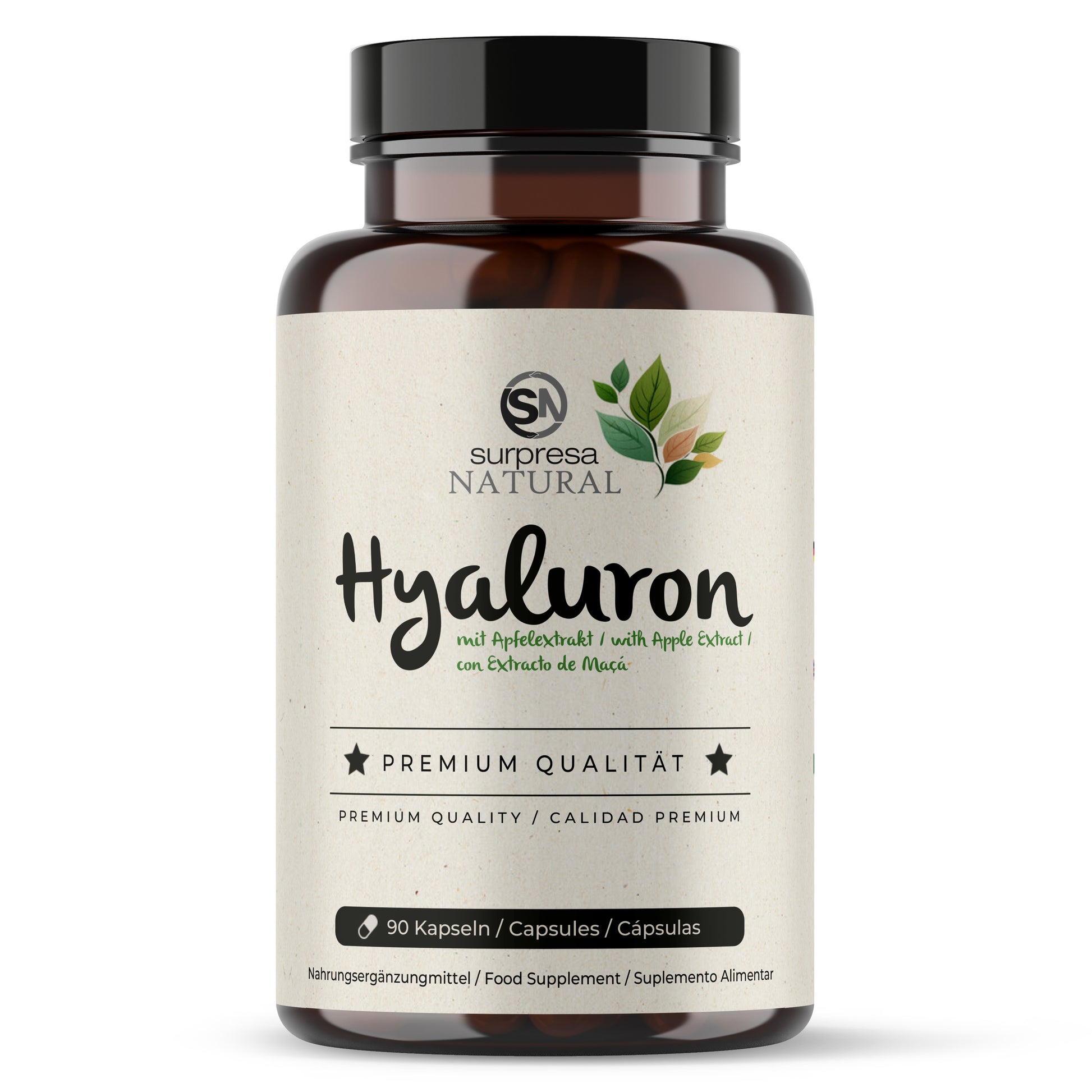 Hyaluronsäure Kapseln Dose – mit Apfel-Stammzellen