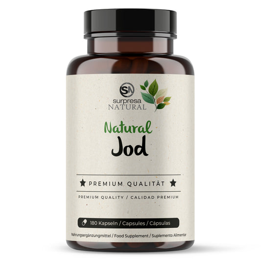 Jod Natürlich Kapseln Dose – aus Kelp-Alge, pflanzlich