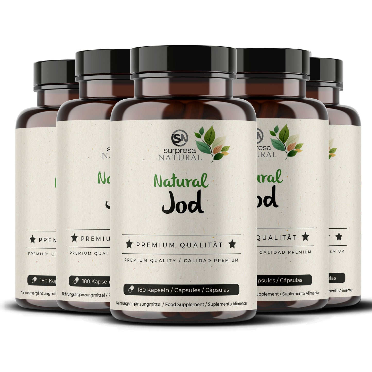 Jod Natürlich 5er Sparpack – Made in Germany, vegan