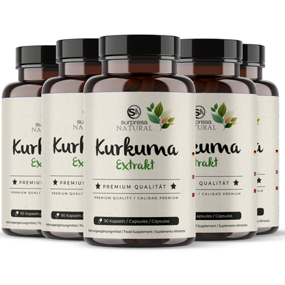 Kurkuma 5er Sparpack – Made in Germany, vegan