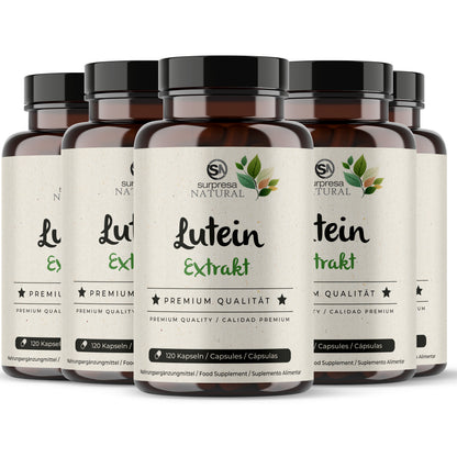 Lutein 5er Sparpack – Made in Germany, hochdosiert