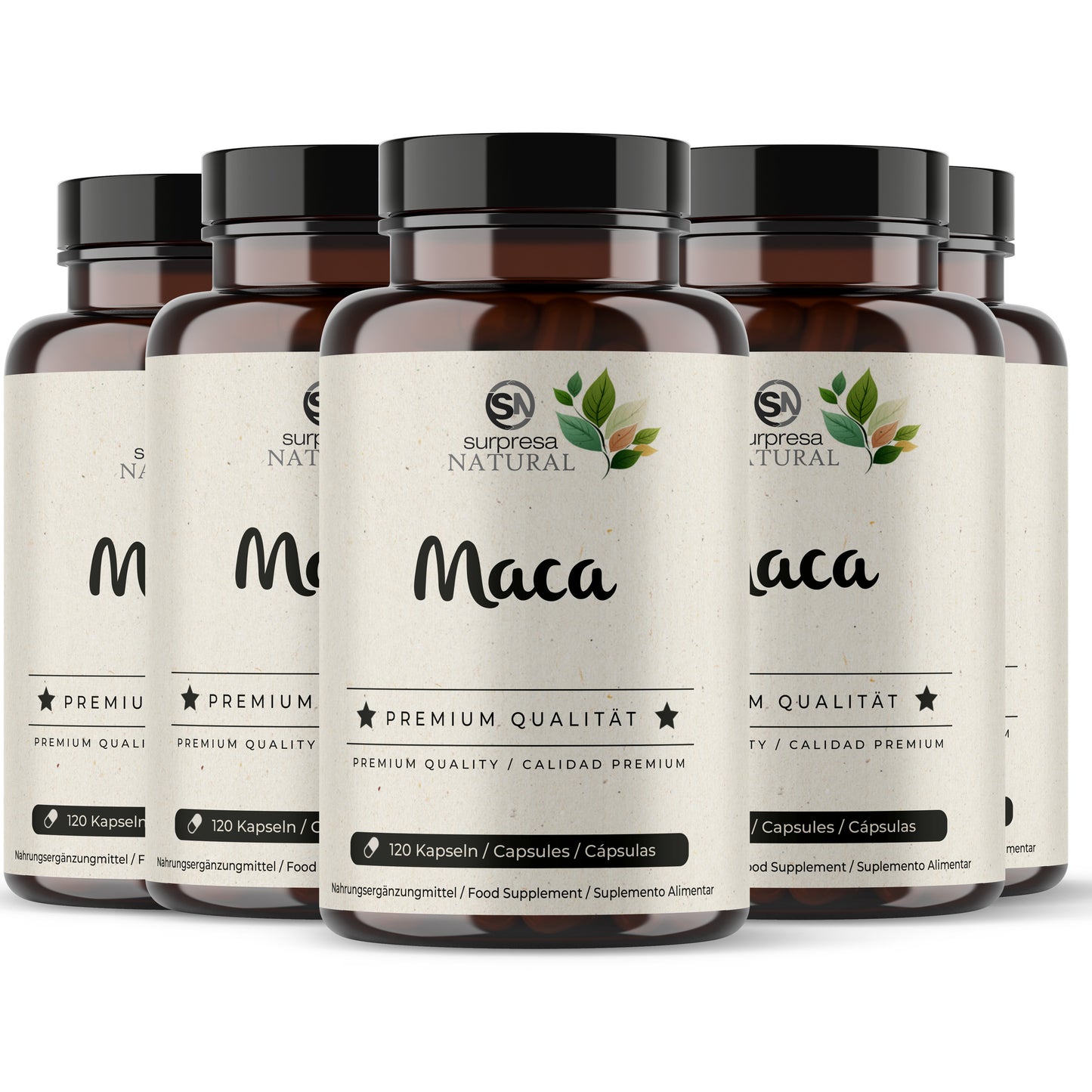 Maca 5er Sparpack – Made in Germany, vegan