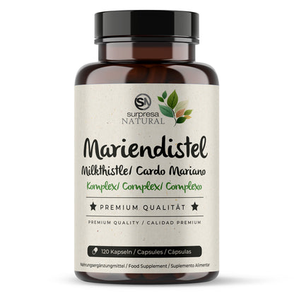 Mariendistel Komplex Kapseln Dose – mit Artischocke und Brennessel