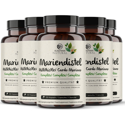 Mariendistel 5er Sparpack – Made in Germany, vegan