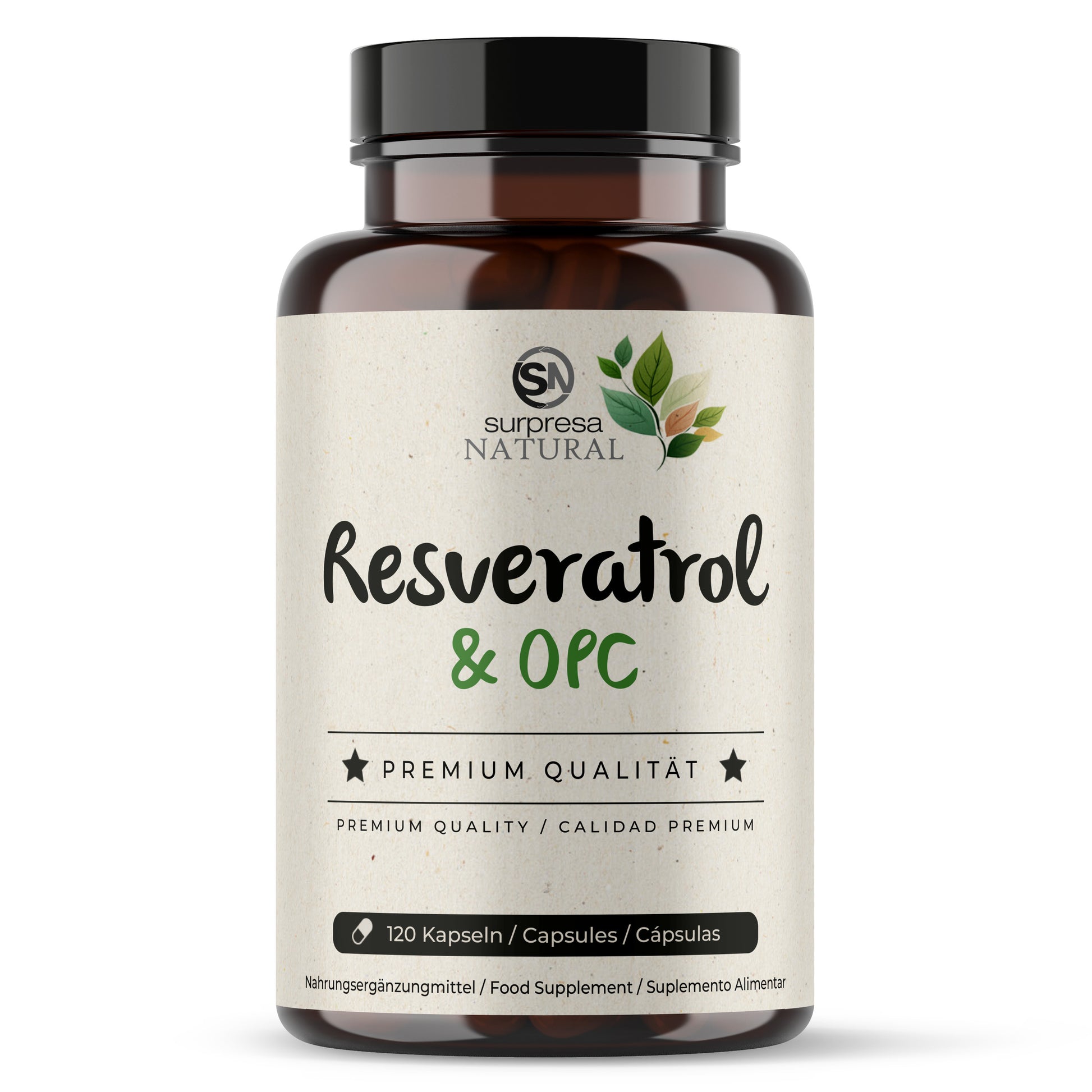 Resveratrol & OPC Kapseln Dose – 95% OPC nach Bate-Smith
