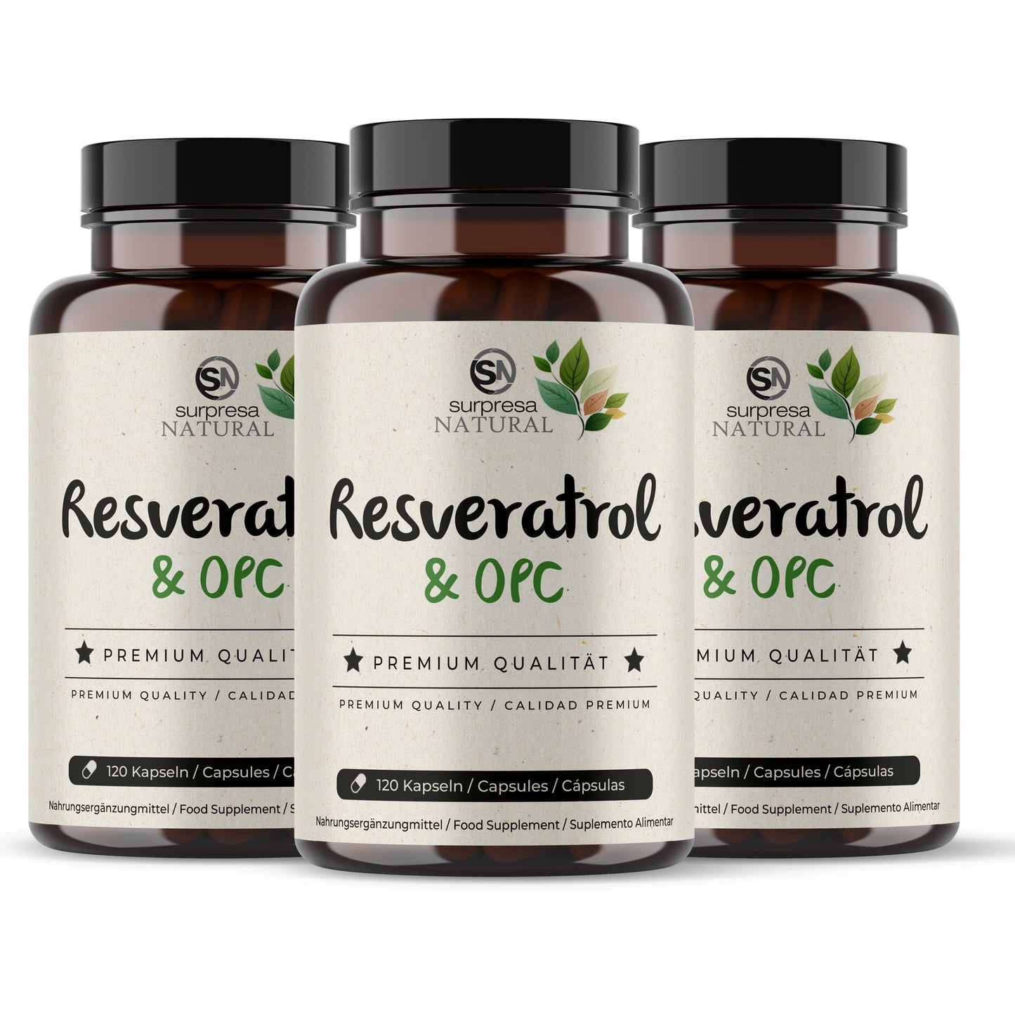 Resveratrol OPC 3er Sparpack – 3 Dosen Mengenrabatt