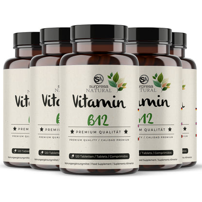 Vitamin B12 5er Sparpack – Made in Germany, vegan