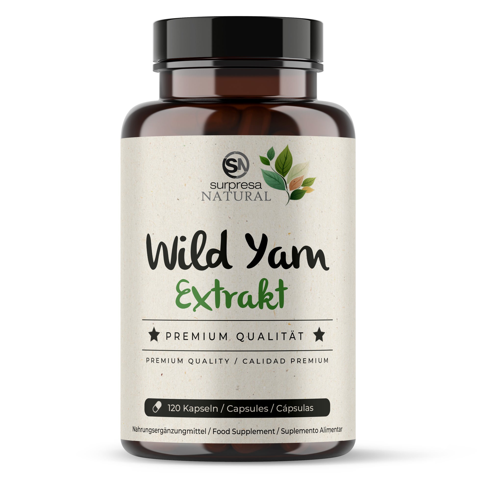 Wild Yam Kapseln Dose – mexikanische Yamswurzel