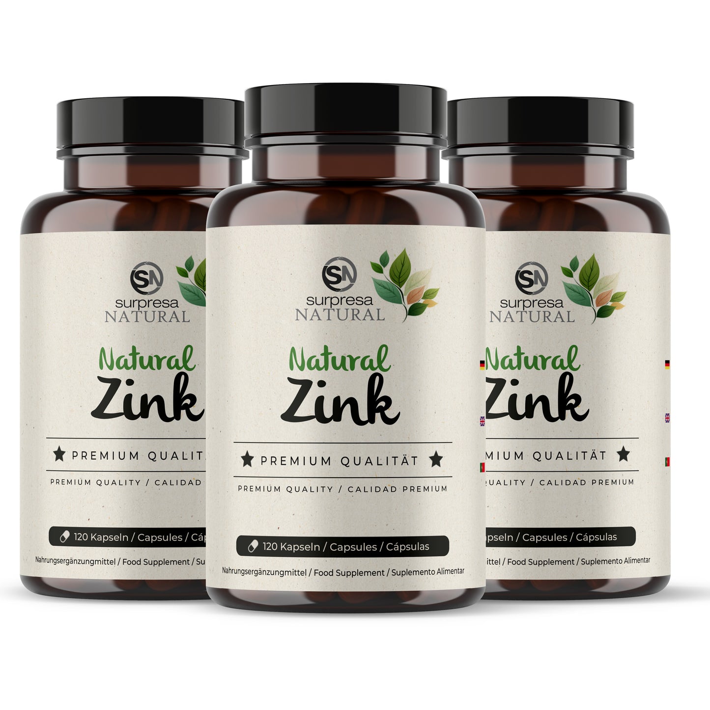 Zink Natürlich 3er Sparpack – 3 Dosen Mengenrabatt, vegan