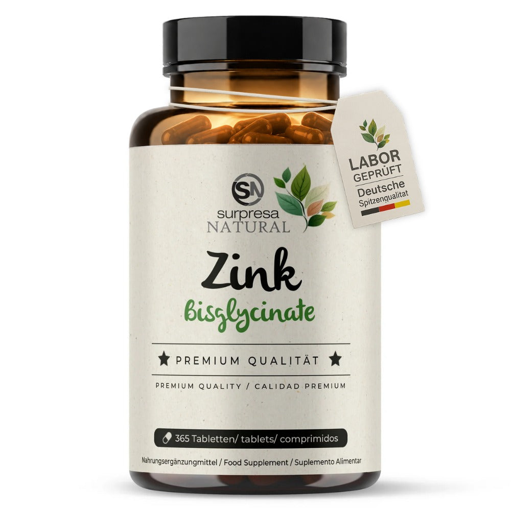 Zink Tabletten Dose – 25mg Bisglycinat, hochbioverfügbar