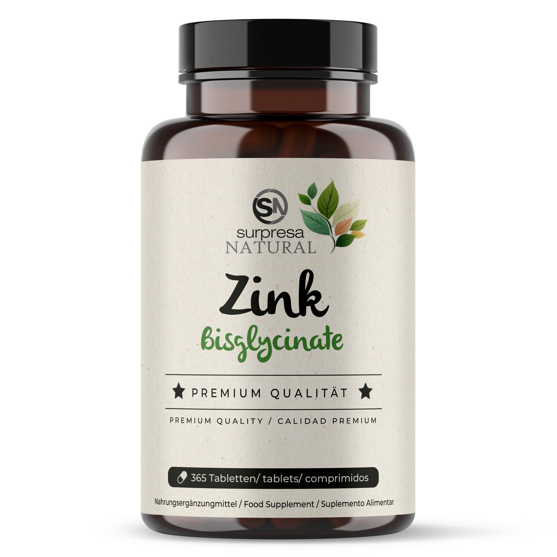 Zink Tabletten Dose – 25mg Bisglycinat, hochbioverfügbar