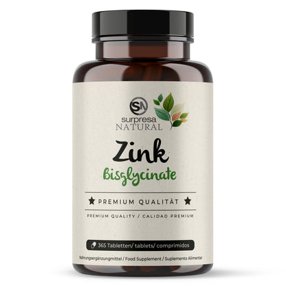 Zink Tabletten Dose – 25mg Bisglycinat, hochbioverfügbar