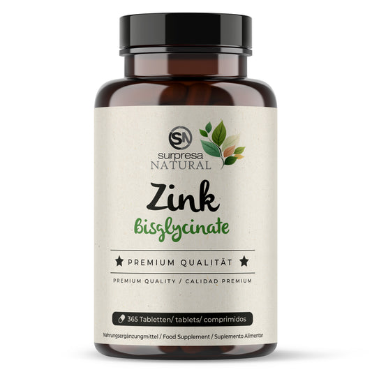Zink Tabletten Dose – 25mg Bisglycinat, hochbioverfügbar