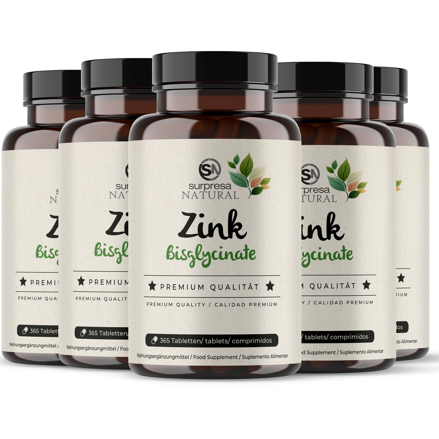 Zink Tabletten 5er Sparpack – Made in Germany
