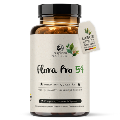 Flora Pro 54 Kapseln Dose – Surpresa Natural, 60 Kapseln