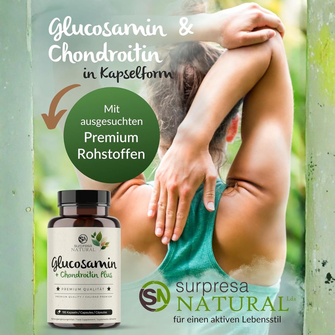 1200mg Chondroitin pro Tagesdosis – mit Glucosamin, hochdosiert