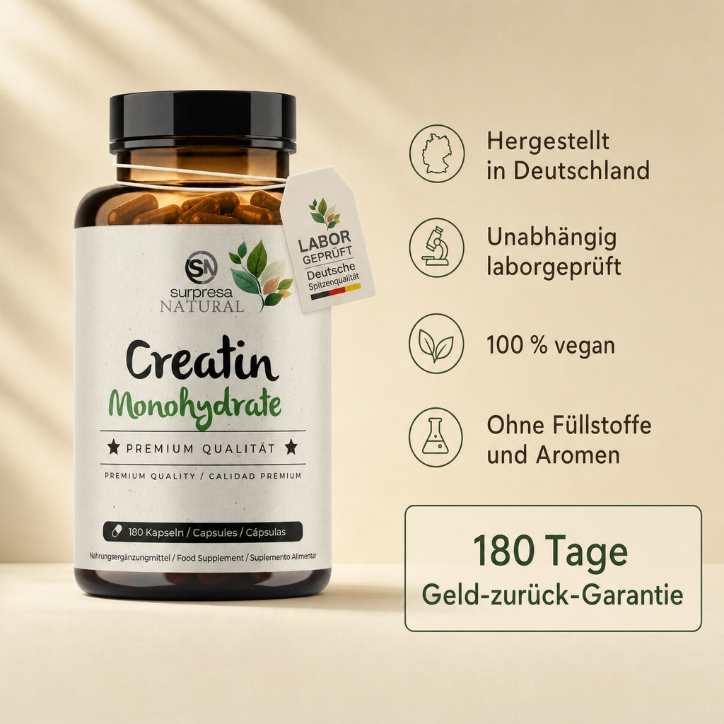 Kreatin Kapseln - Kraft & Energie