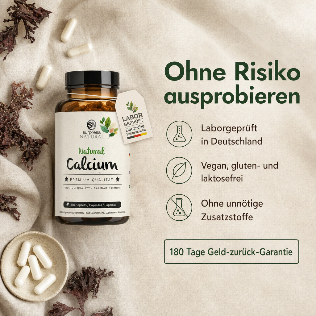 Calcium Natürlich Kapseln - Für starke Knochen