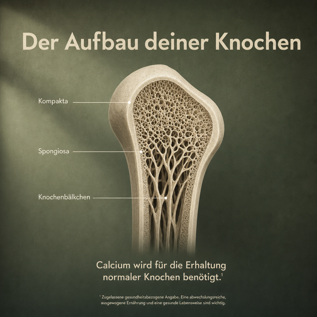 Calcium Natürlich Kapseln - Für starke Knochen