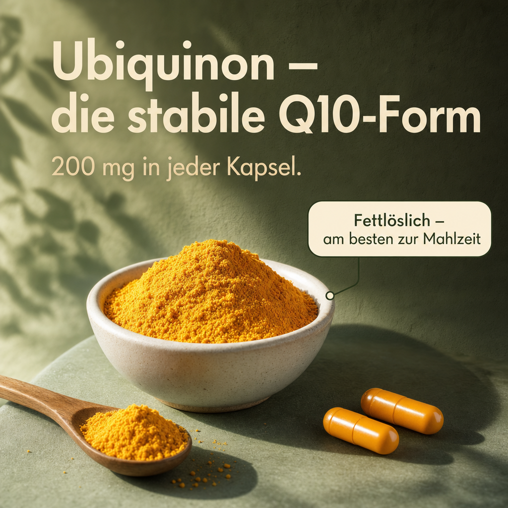 Coenzym Q10 Kapseln - Energie für jede Zelle