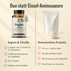 Arginin & Citrullin Kapseln - Das Power-Duo