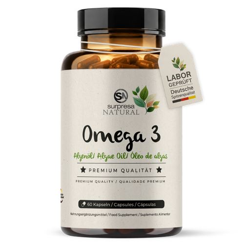 Omega 3 Algenöl Kapseln - Vegan, ohne Fisch